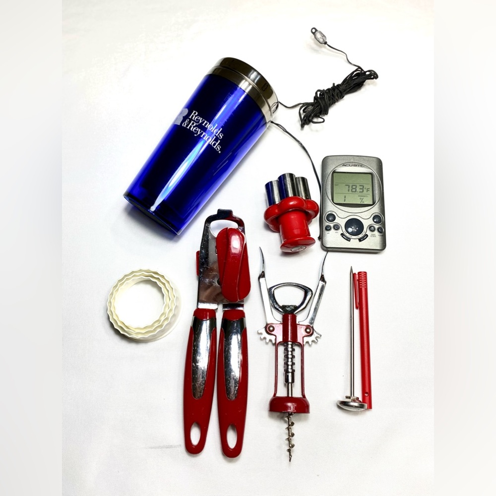 Kitchen Generic Set of 7 Pc Can Openers Thermometer cutters